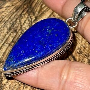 Lapis Lazuli Crystal Pendant 2”